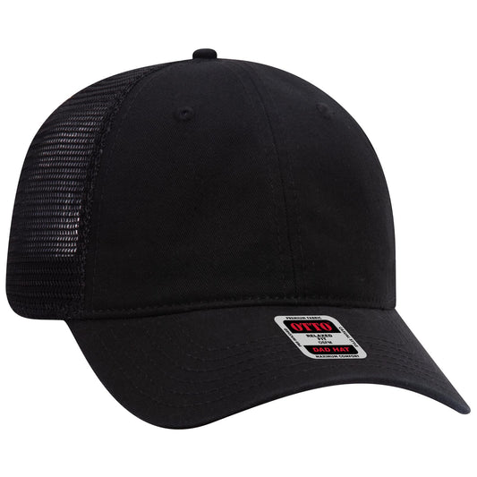 OTTO CAP 6 Panel Low Profile Mesh Back Trucker Dad Hat 121-858