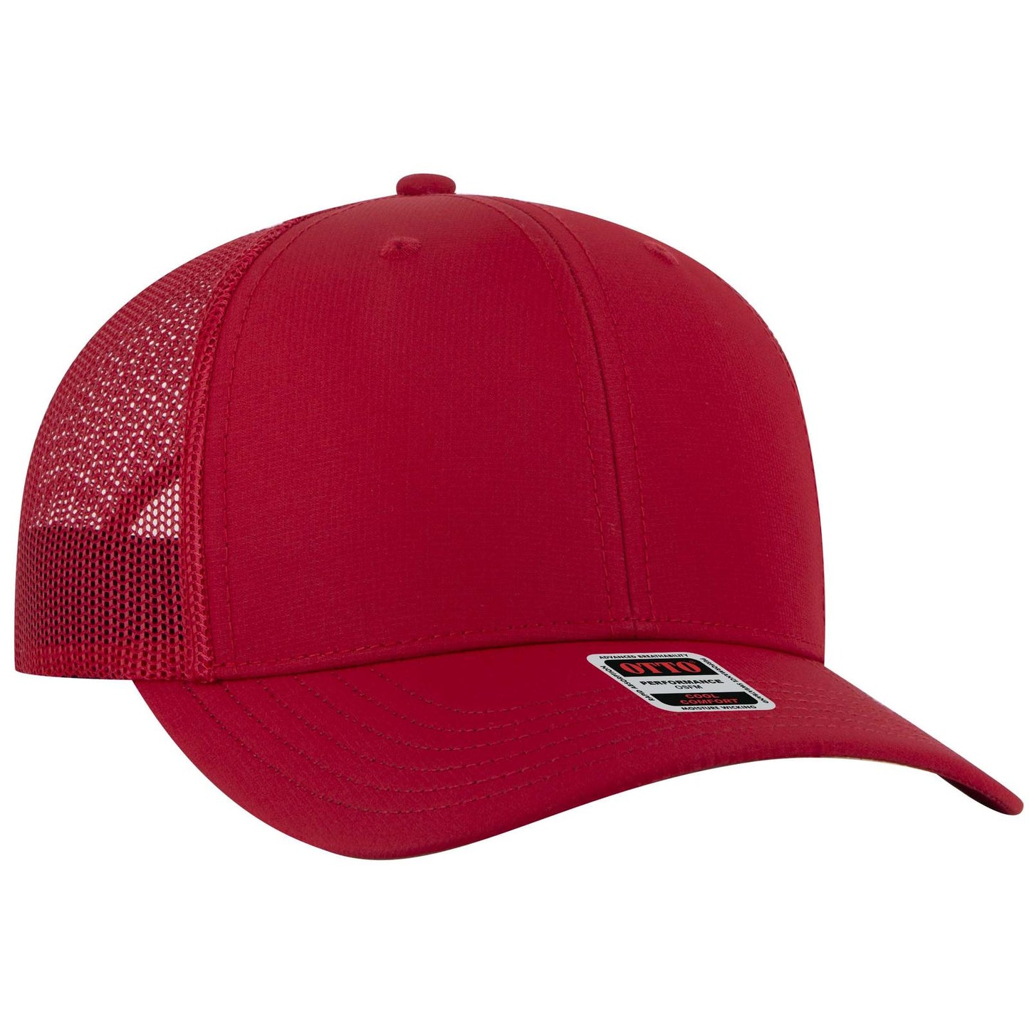 OTTO CAP 6 Panel Mid Profile Mesh Back Trucker Hat 112-3