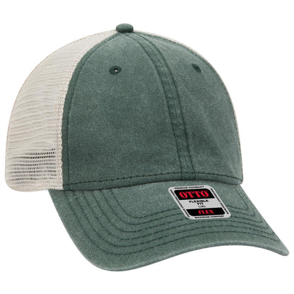 OTTO CAP "OTTO FLEX" Fitted 6 Panel Low Profile Mesh Back Trucker Hat 169-1264