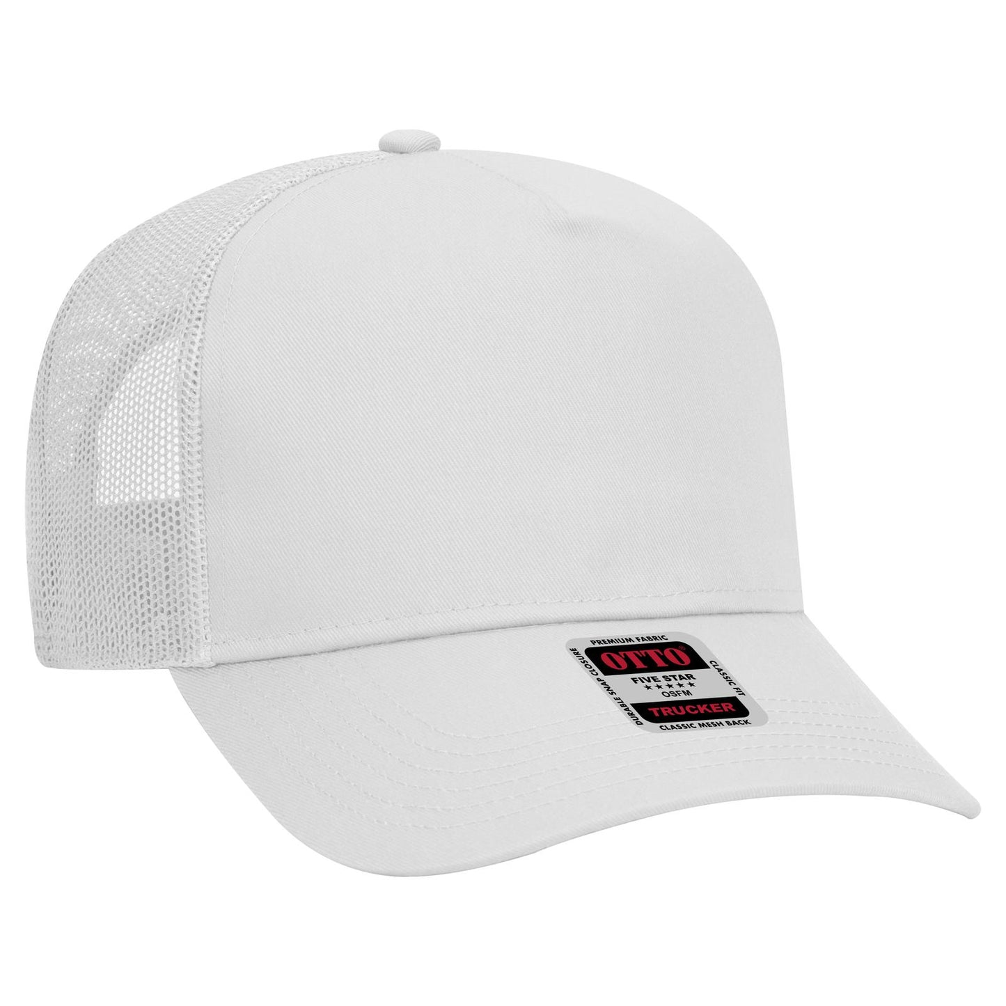 OTTO CAP 5 Panel Mid Profile Mesh Back Trucker Hat 32-285