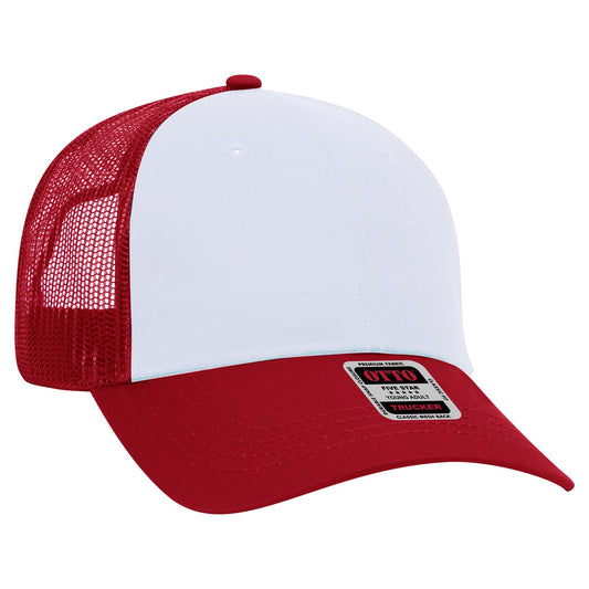 OTTO CAP 6 Panel Low Profile Mesh Back Trucker Hat 83-473