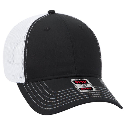 OTTO CAP 6 Panel Low Profile Mesh Back Trucker Hat 83-1239