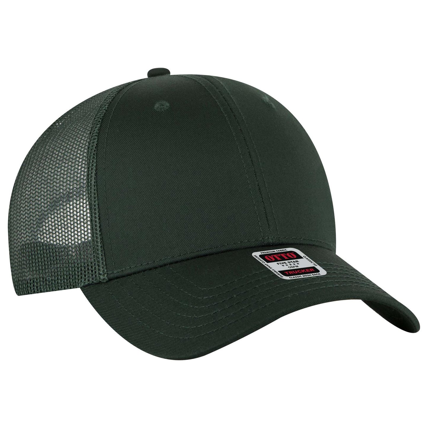 OTTO CAP 6 Panel Low Profile Mesh Back Trucker Hat 83-1239