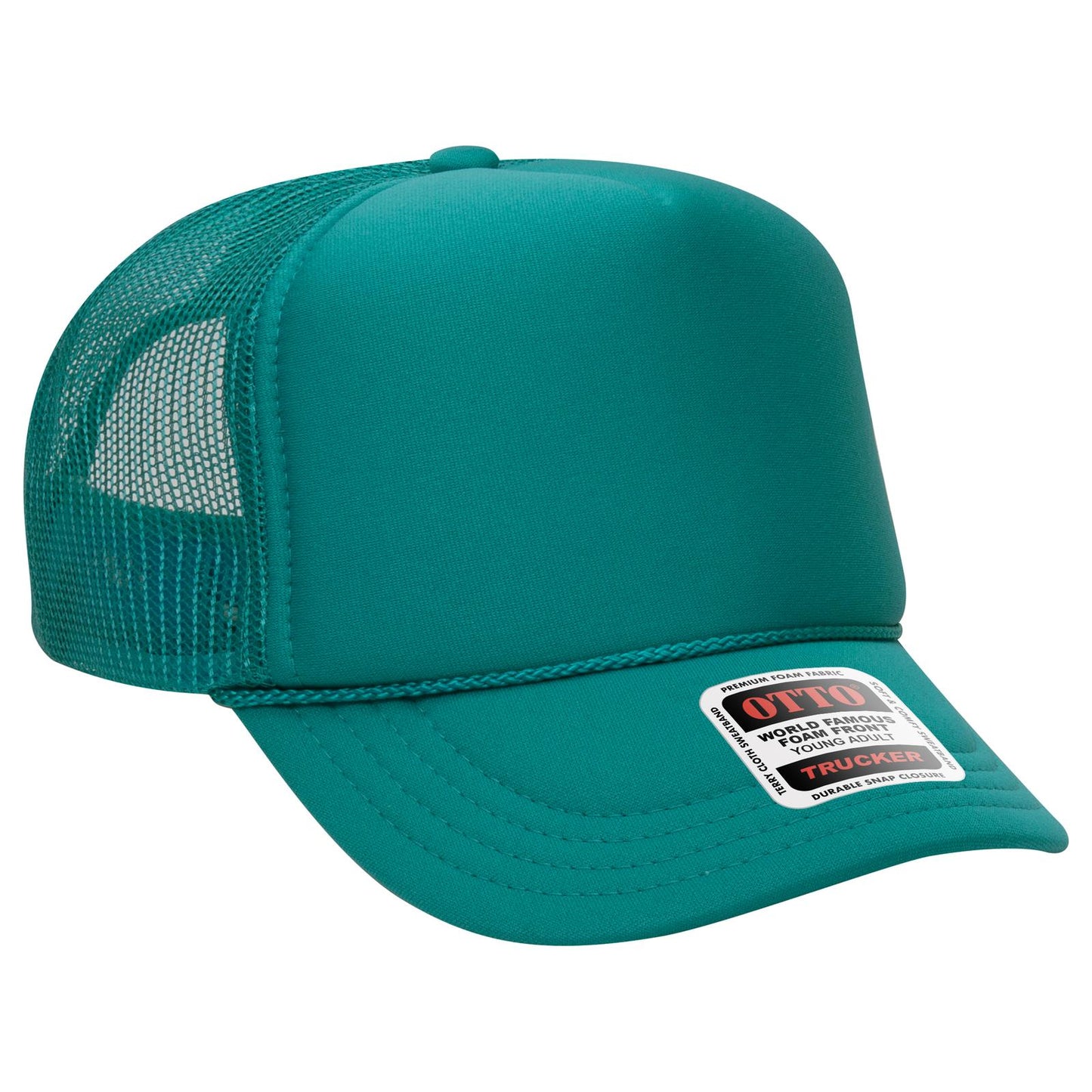 OTTO CAP 5 Panel High Crown Mesh Back Trucker Hat 39-165