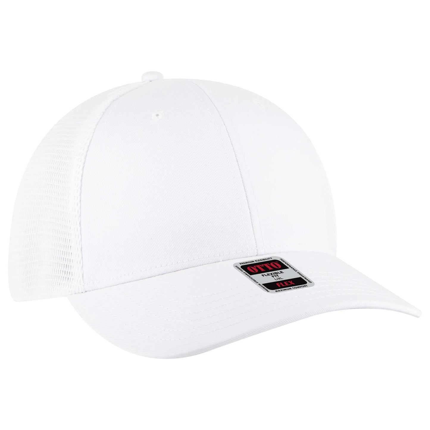 OTTO CAP "OTTO FLEX" Fitted 6 Panel Low Profile Mesh Back Trucker Hat 135-2