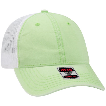 OTTO CAP "OTTO COMFY FIT" 6 Panel Low Profile Mesh Back Trucker Hat 121-1202