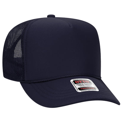 OTTO CAP 5 Panel High Crown Mesh Back Trucker Hat 39-165