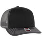 OTTO CAP 6 Panel Mid Profile Mesh Back Trucker Hat 112-1