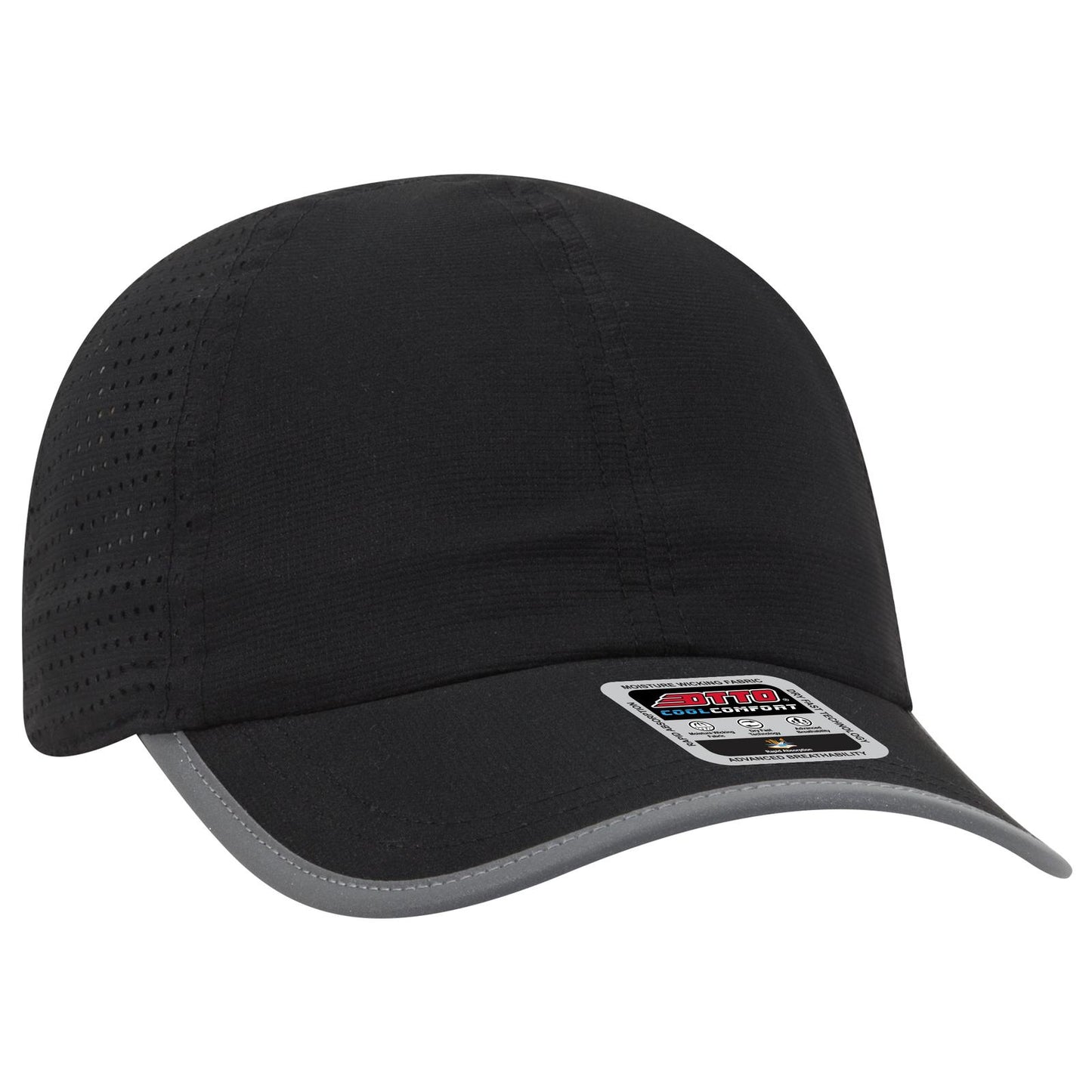 OTTO CAP Reflective 6 Panel Running Cap 133-1258