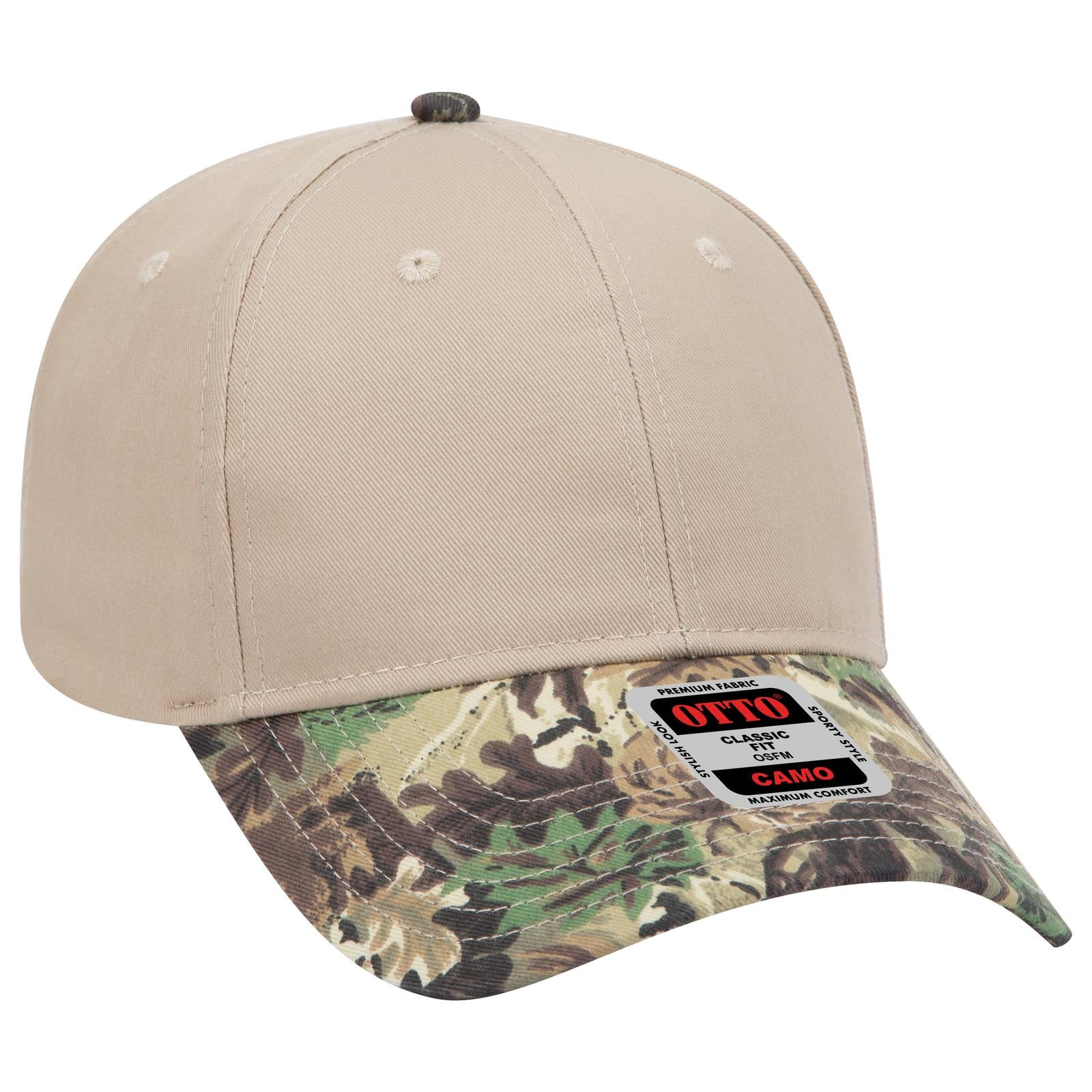 OTTO CAP Camouflage 6 Panel Low Profile Baseball Cap