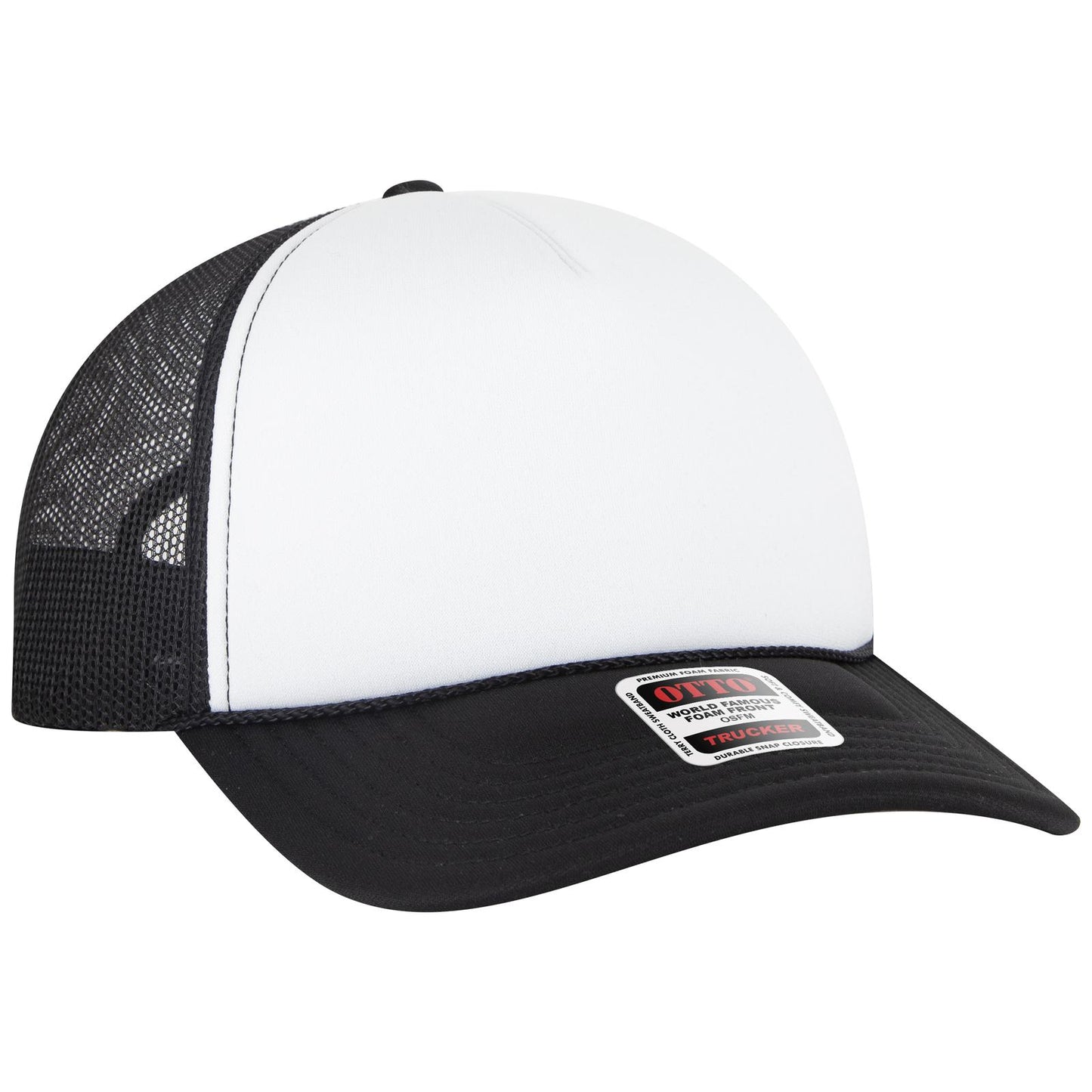 OTTO CAP 5 Panel Low Profile Mesh Back Trucker Hat 39102-1