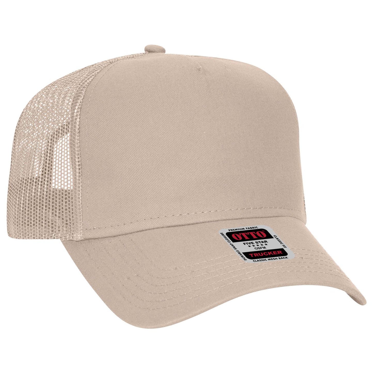 OTTO CAP 5 Panel Low Profile Mesh Back Trucker Hat 102-664