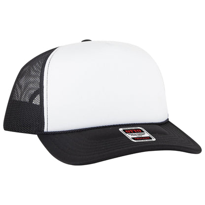OTTO CAP 5 Panel High Crown Mesh Back Trucker Hat 3932-1