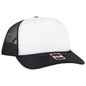 OTTO CAP 5 Panel High Crown Mesh Back Trucker Hat 3932-1