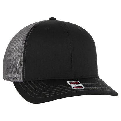 OTTO CAP 6 Panel Mid Profile Mesh Back Trucker Hat 112-1