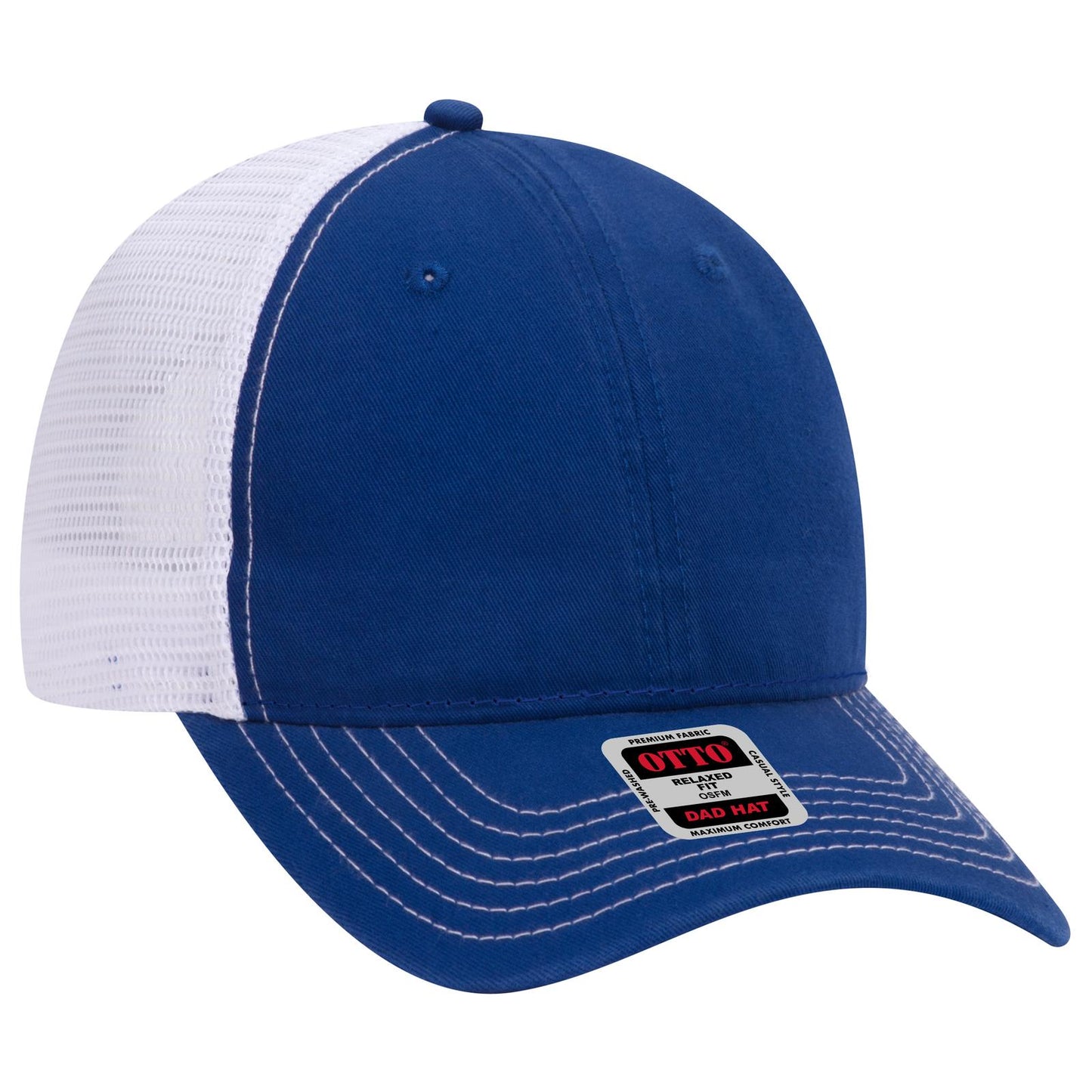 OTTO CAP 6 Panel Low Profile Mesh Back Trucker Dad Hat 121-858