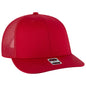 OTTO CAP 6 Panel Mid Profile Mesh Back Trucker Hat 112-1