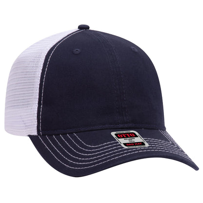 OTTO CAP 6 Panel Low Profile Mesh Back Trucker Dad Hat 121-858