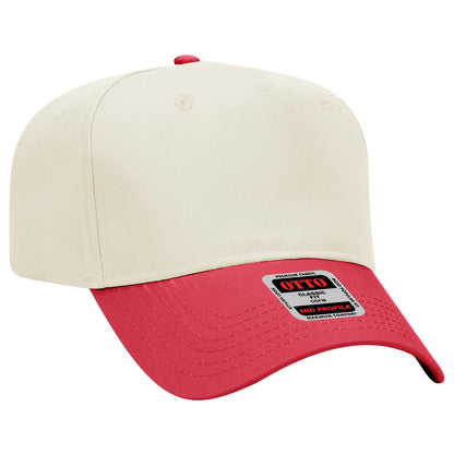 OTTO CAP 5 Panel Mid Profile Baseball Cap 31-069