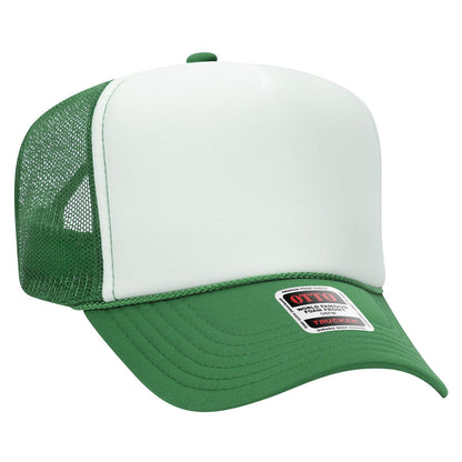 OTTO CAP 5 Panel High Crown Mesh Back Trucker Hat 39-165
