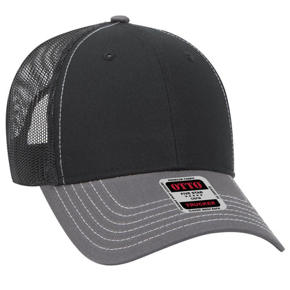 OTTO CAP 6 Panel Low Profile Mesh Back Trucker Hat 83-1239
