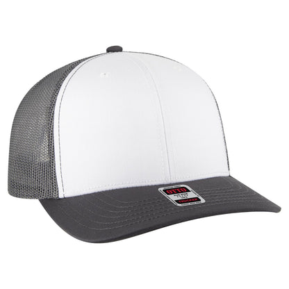 OTTO CAP 6 Panel Mid Profile Mesh Back Trucker Hat 112-1