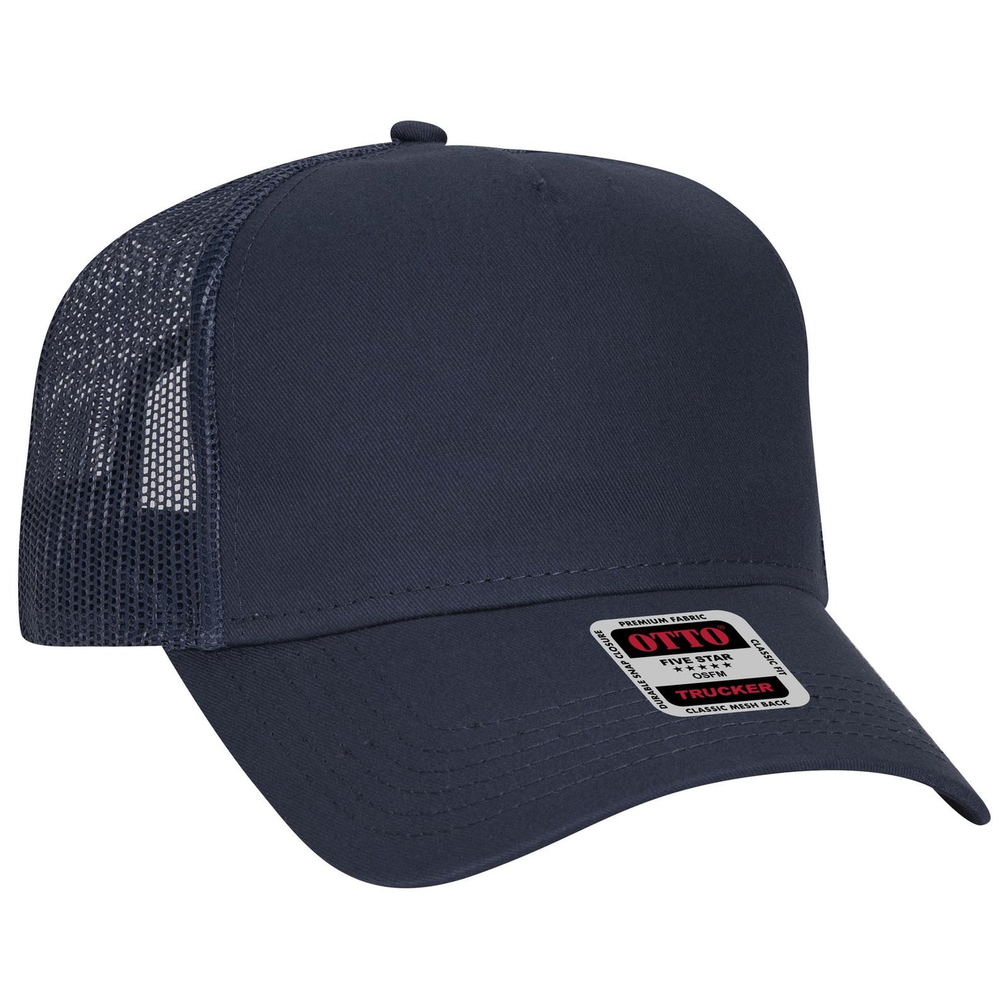 OTTO CAP 5 Panel Low Profile Mesh Back Trucker Hat 102-664
