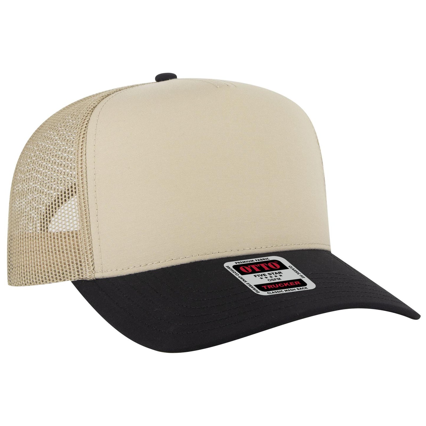 OTTO CAP 5 Panel Mid Profile Mesh Back Trucker Hat 32-285