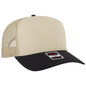 OTTO CAP 5 Panel Mid Profile Mesh Back Trucker Hat 32-285