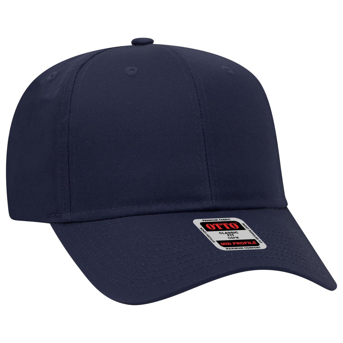 OTTO CAP 6 Panel Mid Profile Baseball Cap 27-079