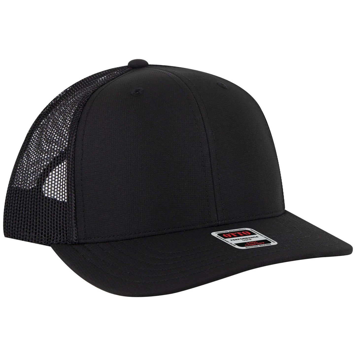 OTTO CAP 6 Panel Mid Profile Mesh Back Trucker Hat 112-3
