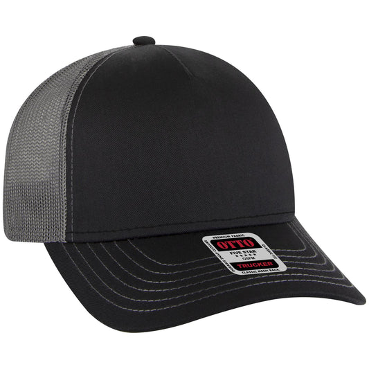 OTTO CAP 5 Panel Low Profile Mesh Back Trucker Hat 102-664