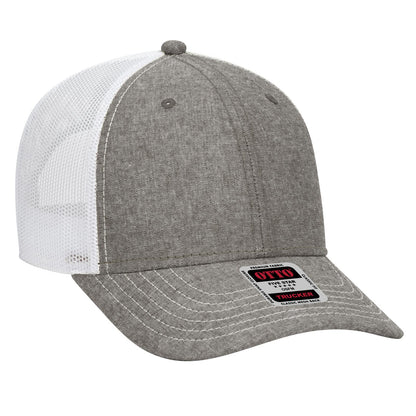 OTTO CAP 6 Panel Low Profile Mesh Back Trucker Hat 83-1239