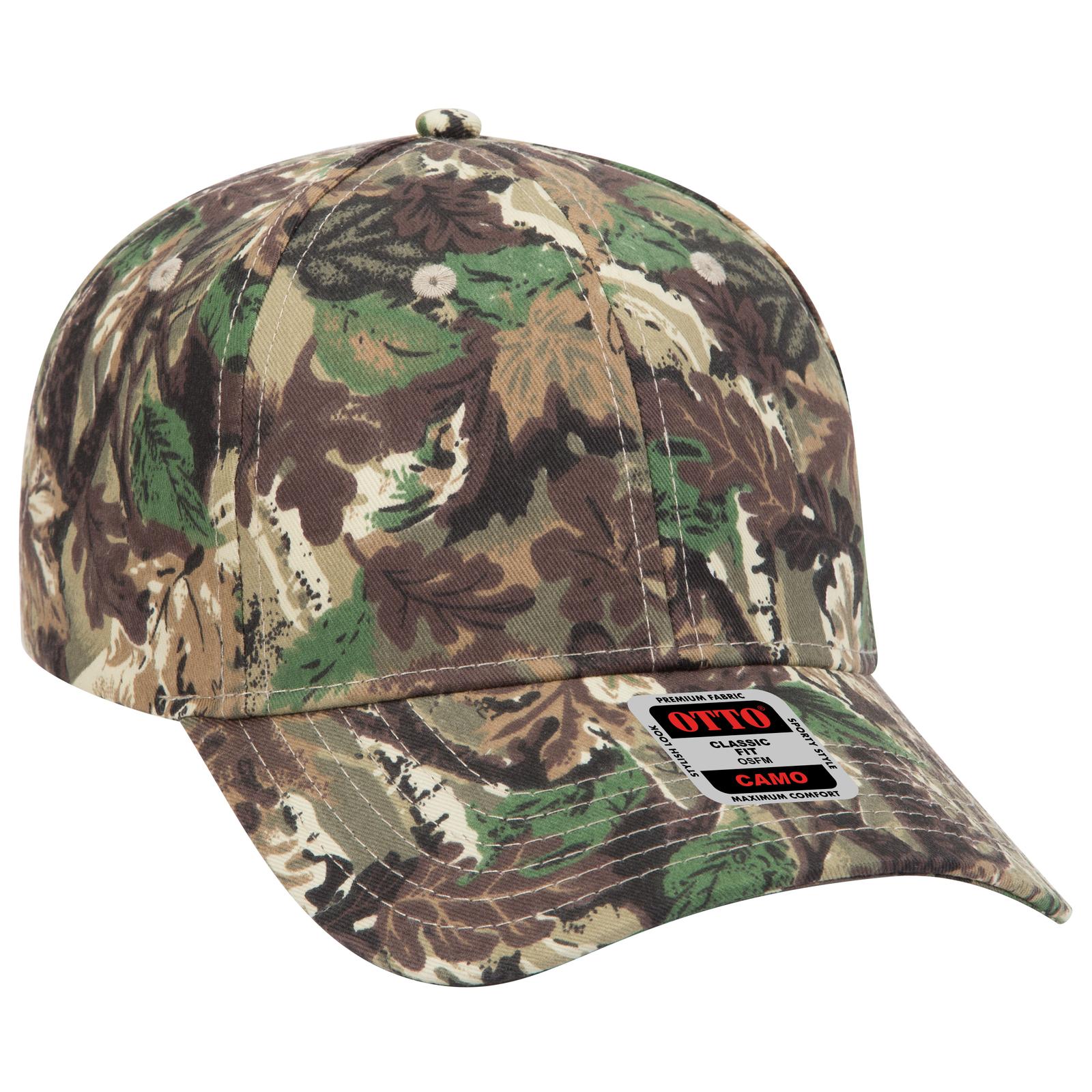 OTTO CAP Camouflage 6 Panel Low Profile Baseball Cap