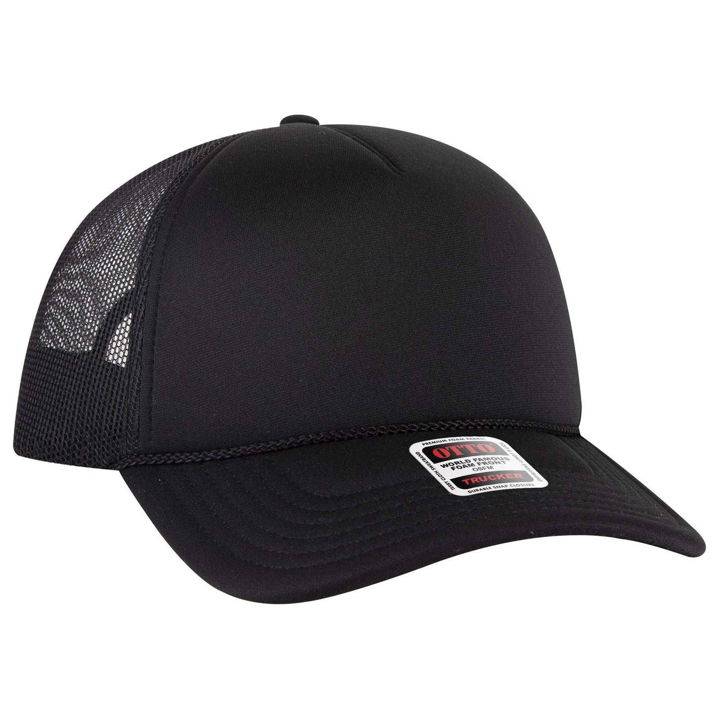 OTTO CAP 5 Panel Low Profile Mesh Back Trucker Hat 39102-1