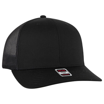 OTTO CAP 6 Panel Mid Profile Mesh Back Trucker Hat 112-1