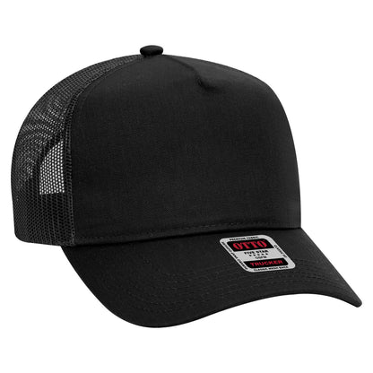 OTTO CAP 5 Panel Mid Profile Mesh Back Trucker Hat 32-285