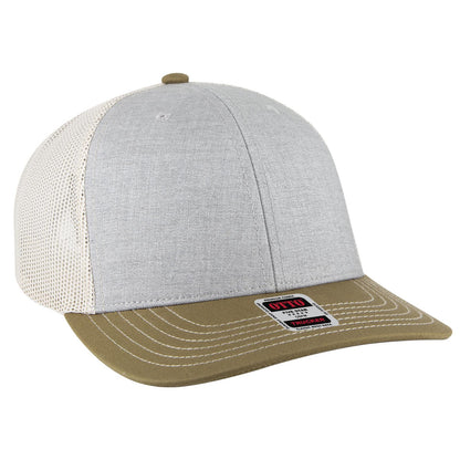 OTTO CAP 6 Panel Mid Profile Mesh Back Trucker Hat 112-1