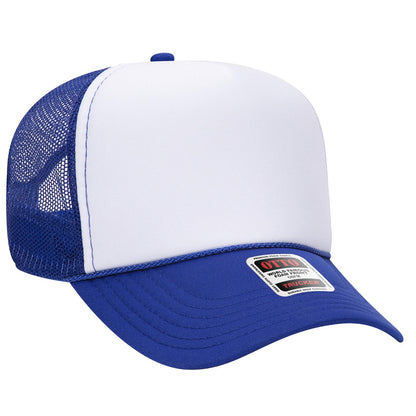 OTTO CAP 5 Panel Mid Profile Mesh Back Trucker Hat 32-467
