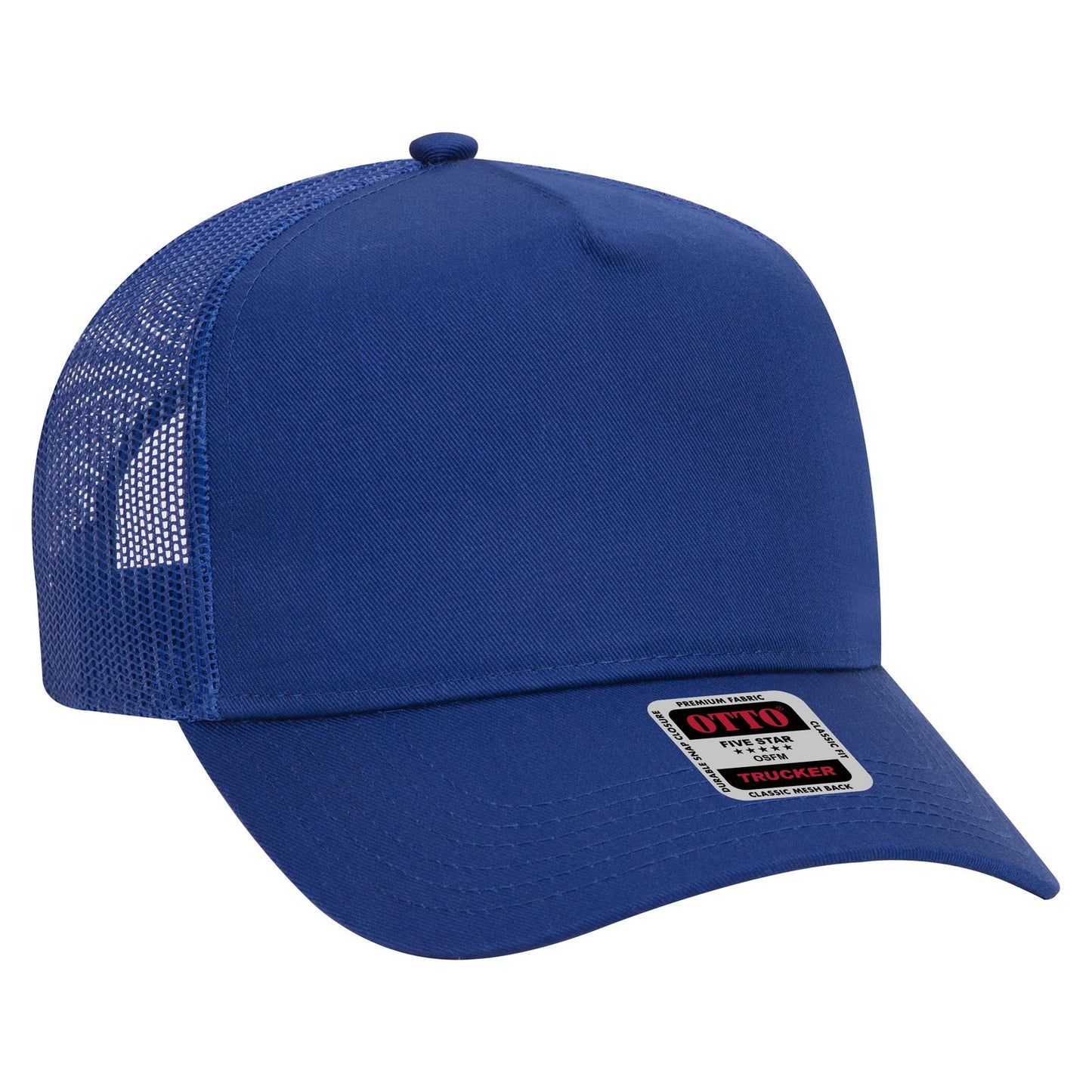 OTTO CAP 5 Panel Mid Profile Mesh Back Trucker Hat 32-285