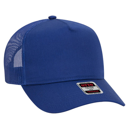 OTTO CAP 5 Panel Mid Profile Mesh Back Trucker Hat 32-285