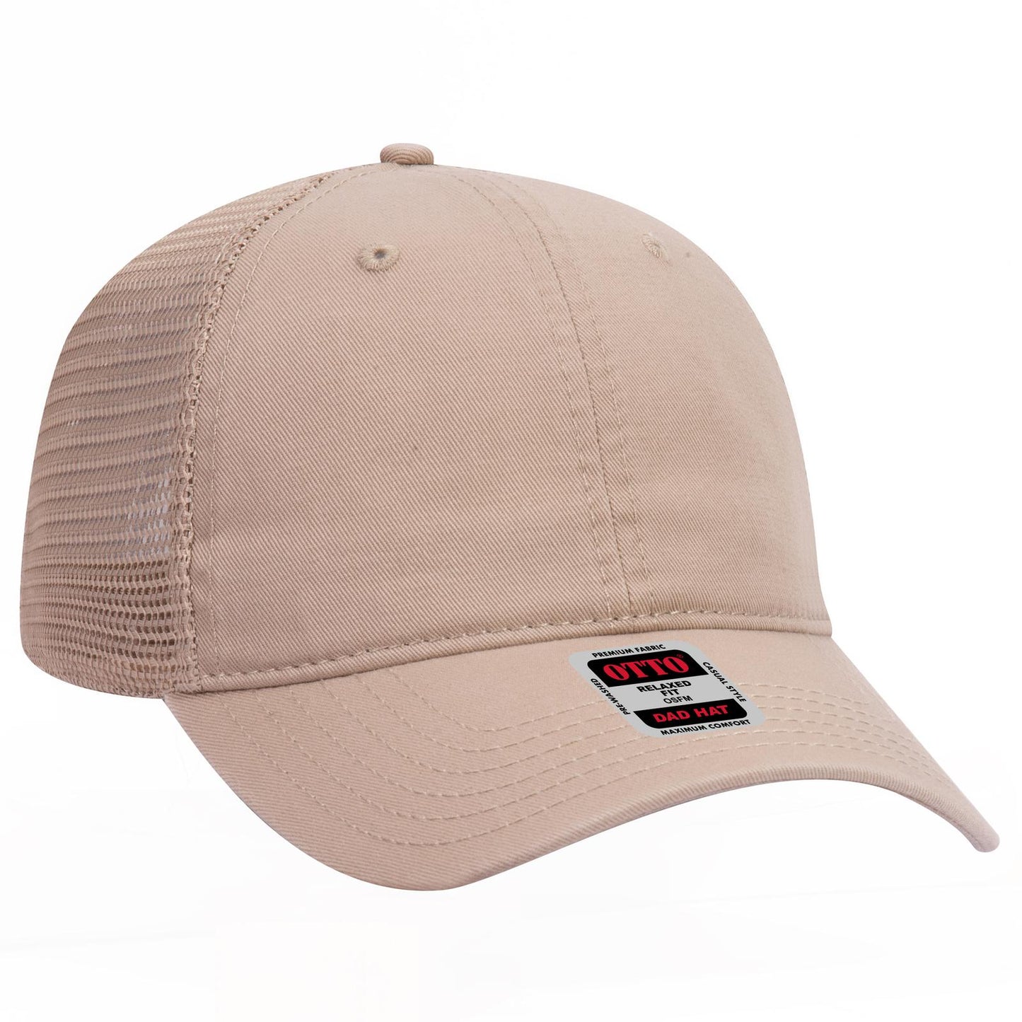 OTTO CAP 6 Panel Low Profile Mesh Back Trucker Dad Hat 121-858