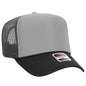 OTTO CAP 5 Panel High Crown Mesh Back Trucker Hat 39-165