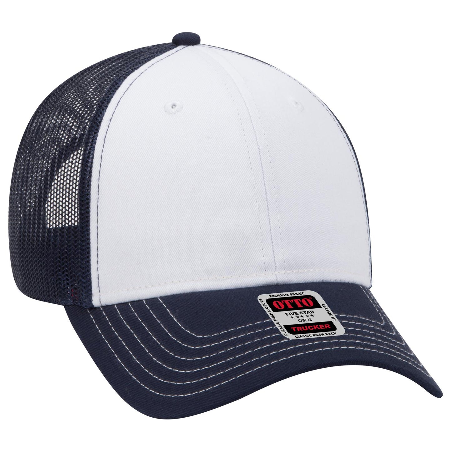 OTTO CAP 6 Panel Low Profile Mesh Back Trucker Hat 83-1239