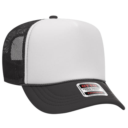 OTTO CAP 5 Panel High Crown Mesh Back Trucker Hat 39-165