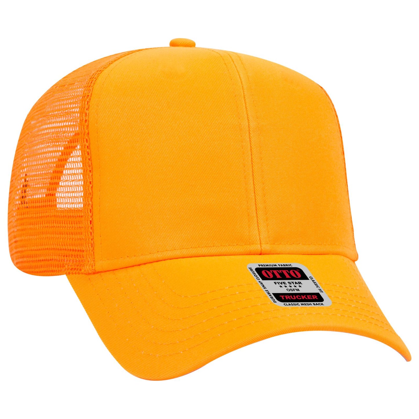 OTTO CAP 6 Panel Mid Profile Mesh Back Trucker Hat 30-287