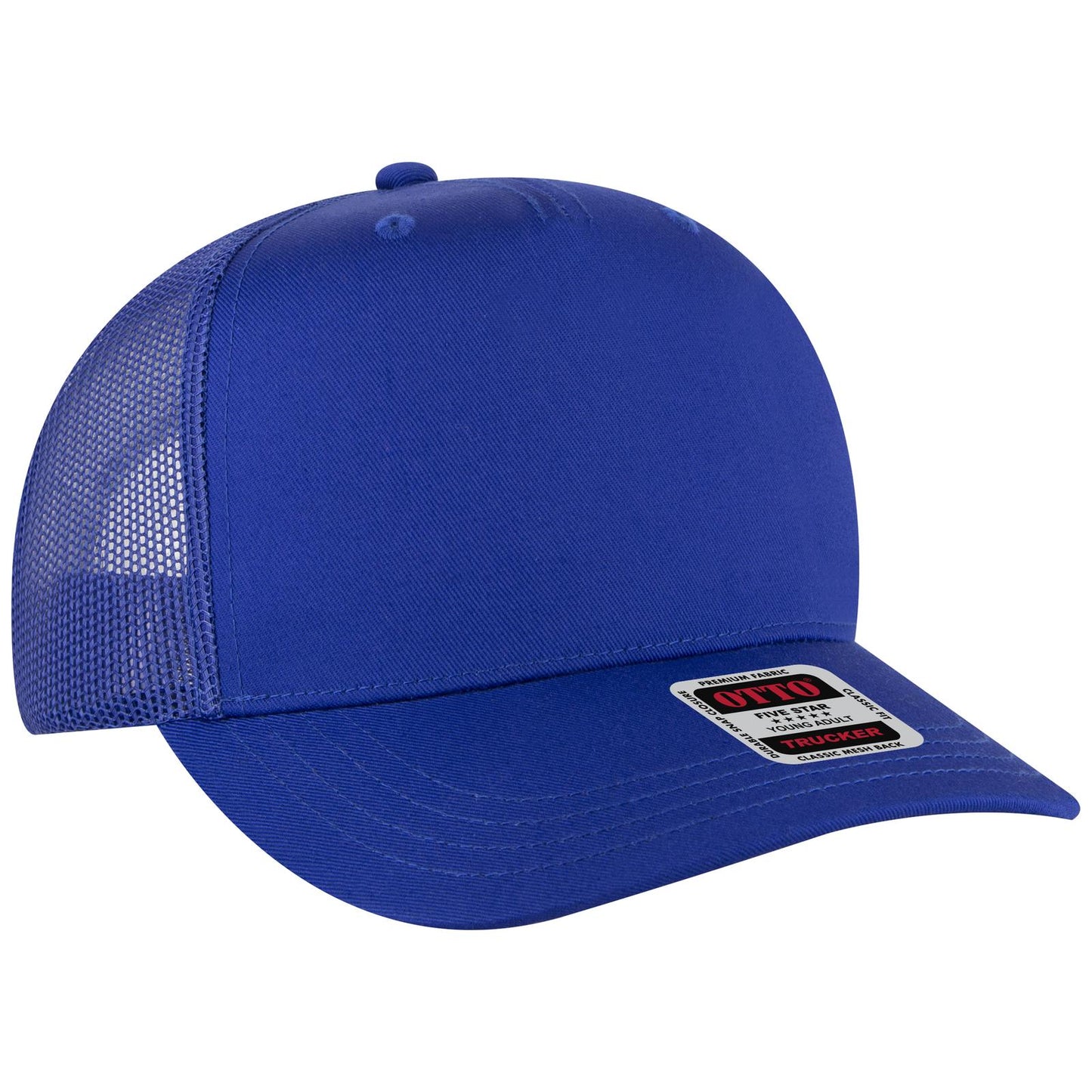 OTTO CAP 5 Panel Mid Profile Mesh Back Trucker Hat 32-285