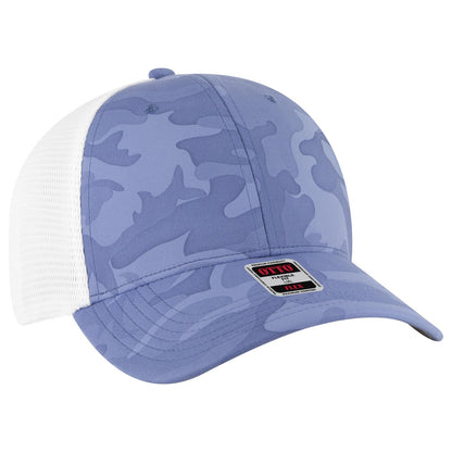 OTTO CAP "OTTO FLEX" Fitted 6 Panel Low Profile Mesh Back Trucker Hat 135-2