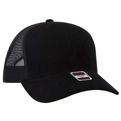 OTTO CAP 6 Panel Mid Profile Mesh Back Trucker Hat 112-1