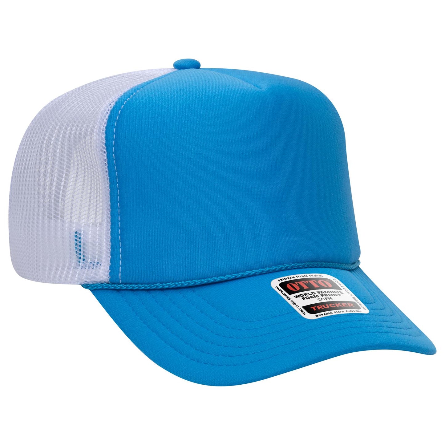 OTTO CAP 5 Panel High Crown Mesh Back Trucker Hat 39-165